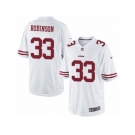 Men's Nike San Francisco 49ers #33 Rashard Robinson Limited White NFL Jersey