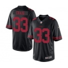 Men's Nike San Francisco 49ers #33 Roger Craig Limited Black NFL Jersey