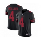 Men's Nike San Francisco 49ers #4 Nick Mullens Black Vapor Untouchable Limited Player NFL Jersey