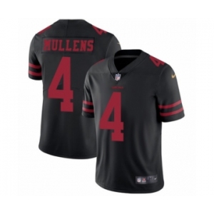 Men's Nike San Francisco 49ers #4 Nick Mullens Black Vapor Untouchable Limited Player NFL Jersey