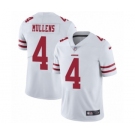 Men's Nike San Francisco 49ers #4 Nick Mullens White Vapor Untouchable Limited Player NFL Jersey