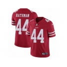 Men's Nike San Francisco 49ers #44 Tom Rathman Vapor Untouchable Limited Red Team Color NFL Jersey