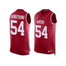 Men's Nike San Francisco 49ers #54 Ray-Ray Armstrong Limited Red Player Name & Number Tank Top NFL Jersey