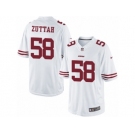 Men's Nike San Francisco 49ers #58 Jeremy Zuttah Limited White NFL Jersey