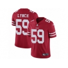 Men's Nike San Francisco 49ers #59 Aaron Lynch Vapor Untouchable Limited Red Team Color NFL Jersey