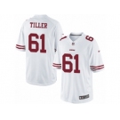 Men's Nike San Francisco 49ers #61 Andrew Tiller Limited White NFL Jersey