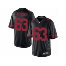 Men's Nike San Francisco 49ers #63 Brandon Fusco Limited Black NFL Jersey