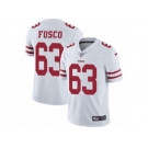 Men's Nike San Francisco 49ers #63 Brandon Fusco Vapor Untouchable Limited White NFL Jersey