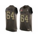 Men's Nike San Francisco 49ers #64 Mike Purcell Limited Green Salute to Service Tank Top NFL Jersey