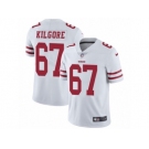 Men's Nike San Francisco 49ers #67 Daniel Kilgore Vapor Untouchable Limited White NFL Jersey