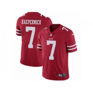 Men's Nike San Francisco 49ers #7 Colin Kaepernick Vapor Untouchable Limited Red Team Color NFL Jersey