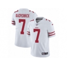 Men's Nike San Francisco 49ers #7 Colin Kaepernick Vapor Untouchable Limited White NFL Jersey