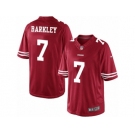 Men's Nike San Francisco 49ers #7 Matt Barkley Limited Red Team Color NFL Jersey