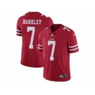 Men's Nike San Francisco 49ers #7 Matt Barkley Vapor Untouchable Limited Red Team Color NFL Jersey