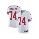 Men's Nike San Francisco 49ers #74 Joe Staley Vapor Untouchable Limited White NFL Jersey