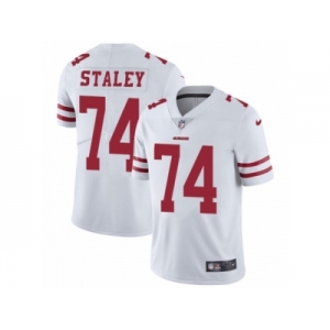 Men's Nike San Francisco 49ers #74 Joe Staley Vapor Untouchable Limited White NFL Jersey