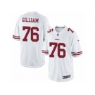 Men's Nike San Francisco 49ers #76 Garry Gilliam Limited White NFL Jersey