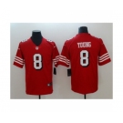 Men's Nike San Francisco 49ers #8 Steve Young Limited red Rush Vapor Untouchable NFL Jerseys