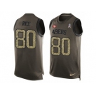 Men's Nike San Francisco 49ers #80 Jerry Rice Limited Green Salute to Service Tank Top NFL Jersey