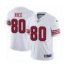 Men's Nike San Francisco 49ers #80 Jerry Rice Limited White Rush Vapor Untouchable NFL Jersey