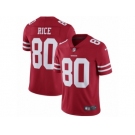 Men's Nike San Francisco 49ers #80 Jerry Rice Vapor Untouchable Limited Red Team Color NFL Jersey