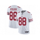 Men's Nike San Francisco 49ers #88 Garrett Celek Vapor Untouchable Limited White NFL Jersey