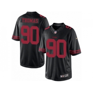Men's Nike San Francisco 49ers #90 Solomon Thomas Limited Black NFL Jersey