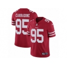 Men's Nike San Francisco 49ers #95 Cornellius Carradine Vapor Untouchable Limited Red Team Color NFL Jersey