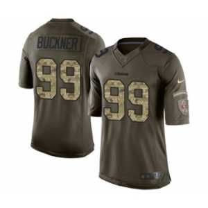 Men's Nike San Francisco 49ers #99 DeForest Buckner Limited Green Salute to Service NFL Jersey