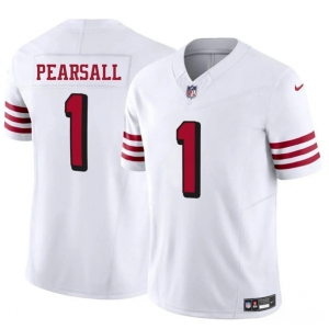 Men's San Francisco 49ers #1 Ricky Pearsall New White 2025 F.U.S.E. Vapor Untouchable Limited Football Stitched Jersey