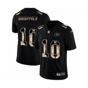 Men's San Francisco 49ers #10 Jimmy Garoppolo Limited Black Statue of Liberty Football Jersey