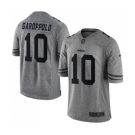 Men's San Francisco 49ers #10 Jimmy Garoppolo Limited Gray Gridiron Football Jersey