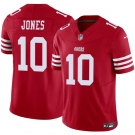 Men's San Francisco 49ers #10 Mac Jones Red 2025 F.U.S.E. Vapor Untouchable Limited Football Stitched Jersey
