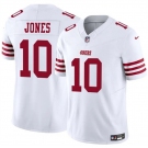 Men's San Francisco 49ers #10 Mac Jones White 2025 F.U.S.E. Vapor Untouchable Limited Football Stitched Jersey