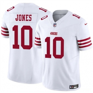 Men's San Francisco 49ers #10 Mac Jones White 2025 F.U.S.E. Vapor Untouchable Limited Football Stitched Jersey