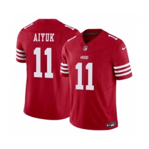 Men's San Francisco 49ers #11 Brandon Aiyuk Red 2023 F.U.S.E. Vapor Limited Football Stitched Jersey