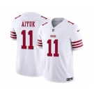 Men's San Francisco 49ers #11 Brandon Aiyuk White 2023 F.U.S.E. Vapor Limited Football Stitched Jersey