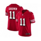 Men's San Francisco 49ers #11 Marquise Goodwin Limited Red Rush Vapor Untouchable Football Jerseys