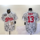 Men's San Francisco 49ers #13 Brock Purdy Arctic Camo 2024 Salute to Service Stitched Baseball Jerseys