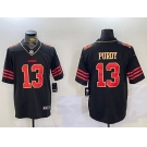 Men's San Francisco 49ers #13 Brock Purdy Black Golden Edition Stitched Nike Limited Jersey