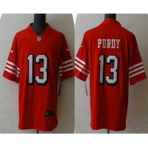 Men's San Francisco 49ers #13 Brock Purdy New Red Vapor Untouchable Limited Stitched Football Jersey