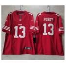 Men's San Francisco 49ers #13 Brock Purdy Red 2023 F.U.S.E. Vapor Untouchable Limited Stitched Football Jersey