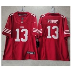 Men's San Francisco 49ers #13 Brock Purdy Red 2023 F.U.S.E. Vapor Untouchable Limited Stitched Football Jersey