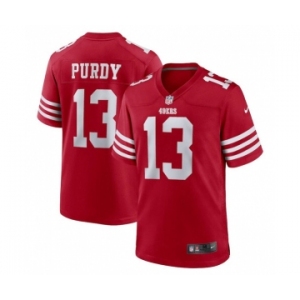 Men's San Francisco 49ers #13 Brock Purdy Red Stitched Game Football Jersey