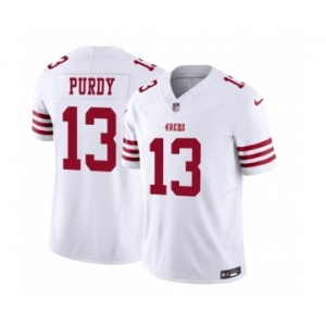 Men's San Francisco 49ers #13 Brock Purdy White 2023 F.U.S.E. Vapor Untouchable Limited Stitched Football Jersey