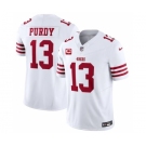 Men's San Francisco 49ers #13 Brock Purdy White 2023 F.U.S.E. With 1-Star C Patch Vapor Untouchable Limited Football Stitched Jersey