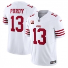 Men's San Francisco 49ers #13 Brock Purdy White 2024 F.U.S.E. With 2-Star C Patch Vapor Untouchable Limited Football Stitched Jersey