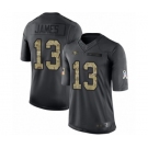 Men's San Francisco 49ers #13 Richie James Limited Black 2016 Salute to Service Football Jersey