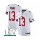 Men's San Francisco 49ers #13 Richie James White Vapor Untouchable Limited Player Super Bowl LIV Bound Football Jersey