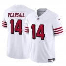 Men's San Francisco 49ers #14 Ricky Pearsall New White 2024 Draft F.U.S.E. Vapor Untouchable Limited Football Stitched Jersey